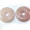 Rose Quartz Donut 30mm 40mm 50mm 1pc