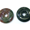 Pendentif donut en agate indienne 30 mm 40 mm 50 mm 1 pièce