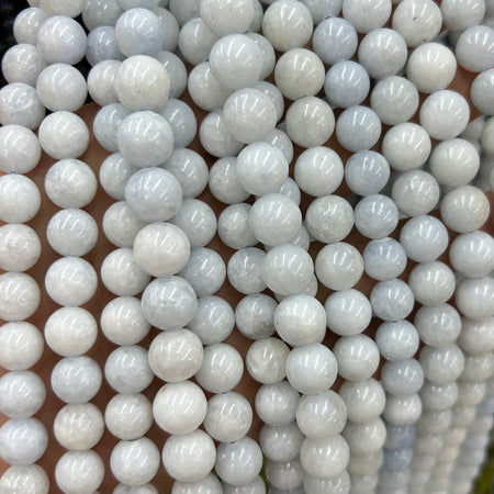 Blue Celestite Stone Beads 6mm 8mm 10mm 15''