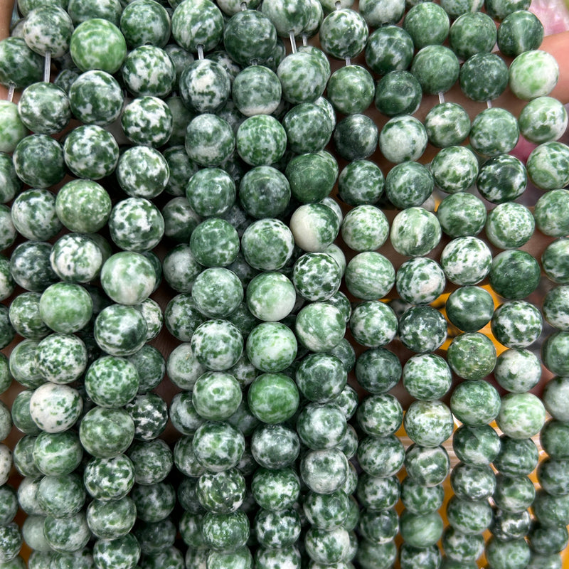 Green Spot Jasper Beads 4mm 6mm 8mm 10mm 15''
