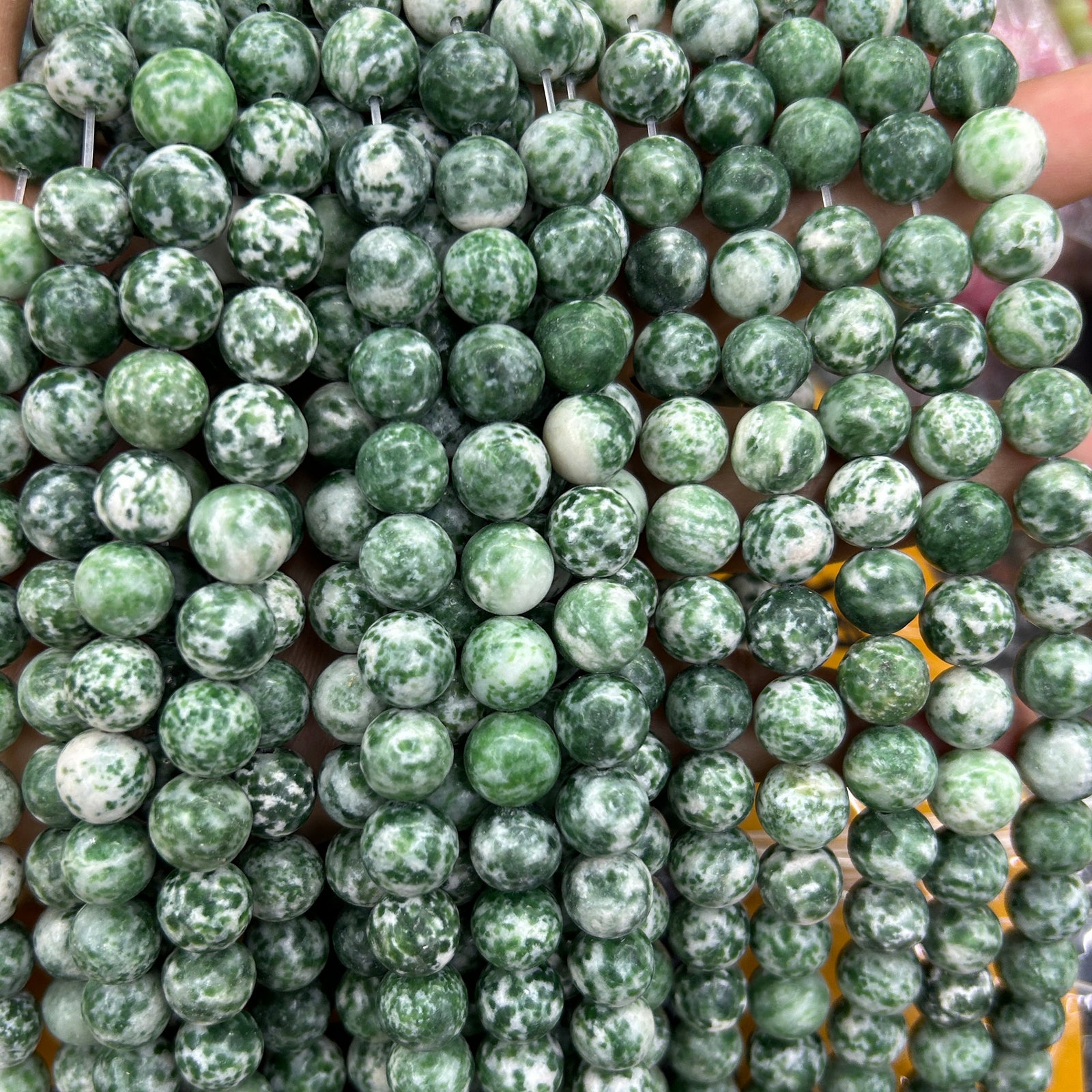 Perles d'agate mate arbre 6 mm 8 mm 10 mm 15''