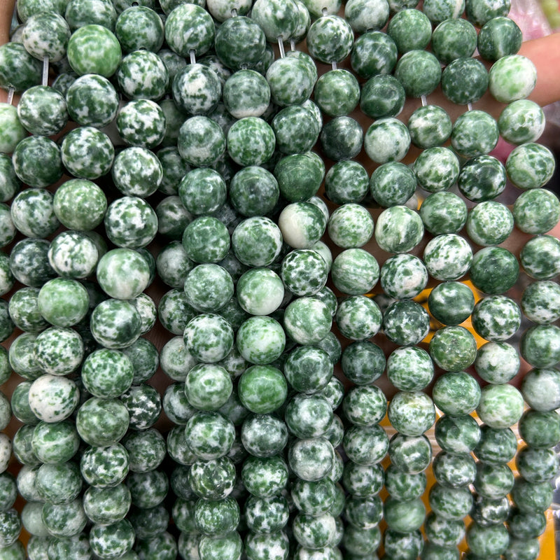 Green Spot Jasper Beads 4mm 6mm 8mm 10mm 15''