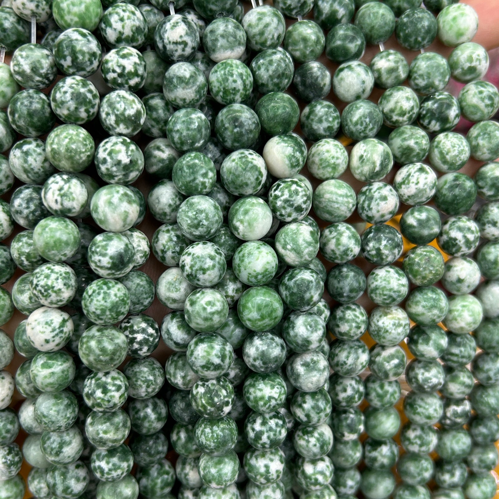 Perles d'agate mate arbre 6 mm 8 mm 10 mm 15''