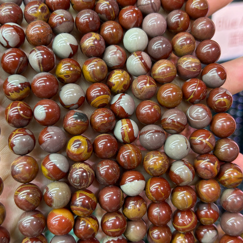 Red Noreena Jasper Beads 4mm 6mm 8mm 10mm 12mm 15''