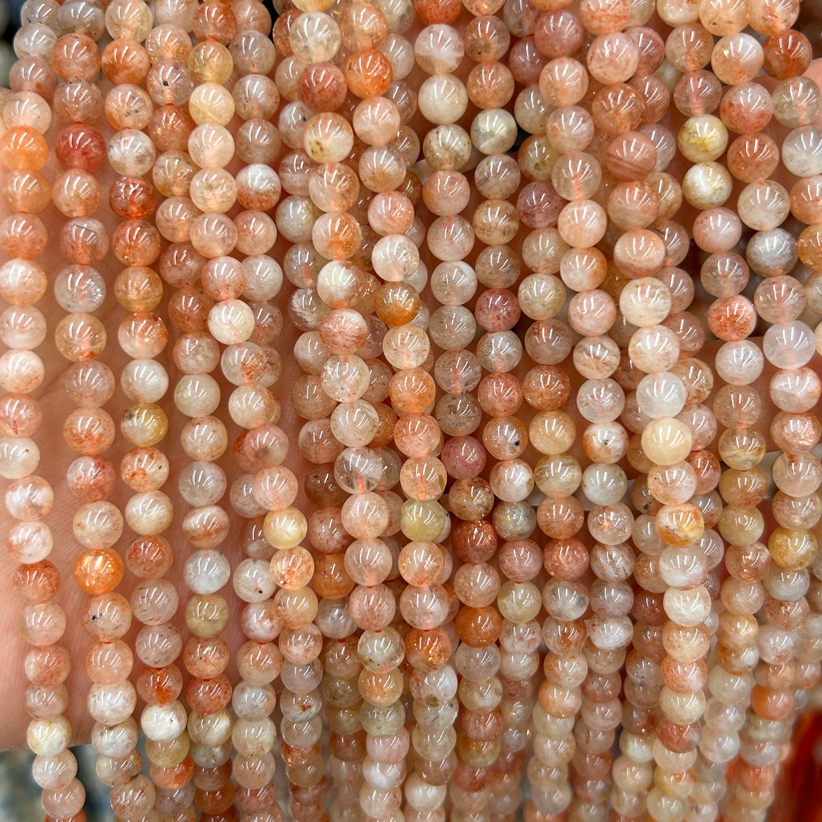 Oregon Golden Sunstone Beads 6mm 8mm 10mm 15''