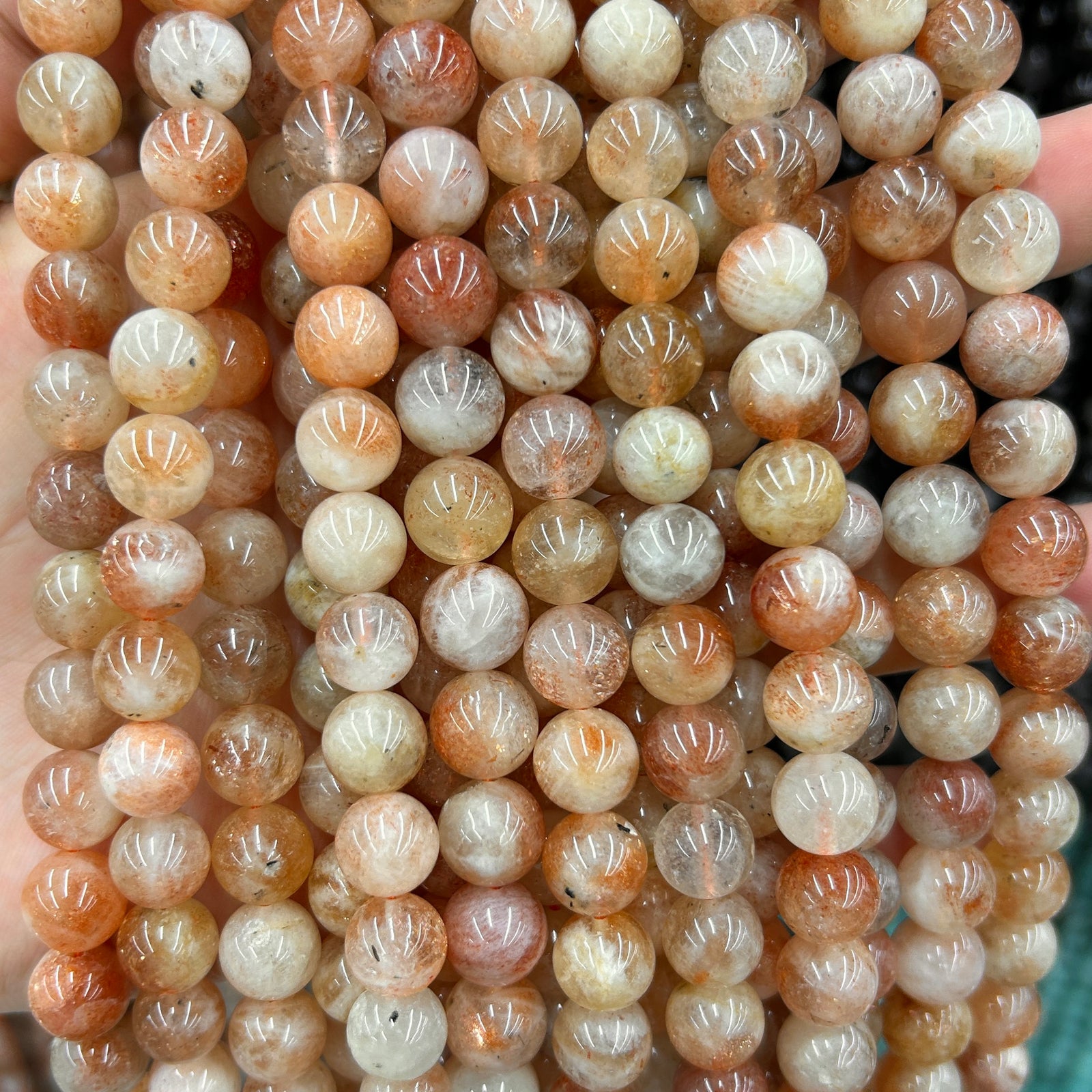 Oregon Golden Sunstone Beads 6mm 8mm 10mm 15''