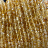 Citrine Faceted Beads 6mm 15''