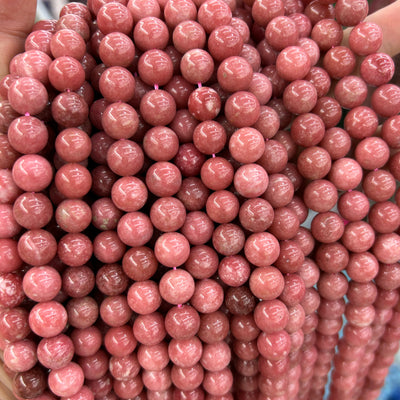 AA Red Thulite Beads 6mm 8mm 10mm 15''