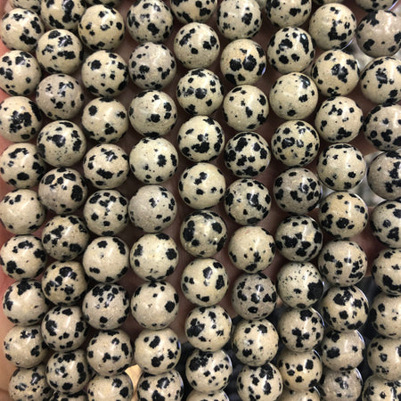 Dalmatian Jasper Beads 15''