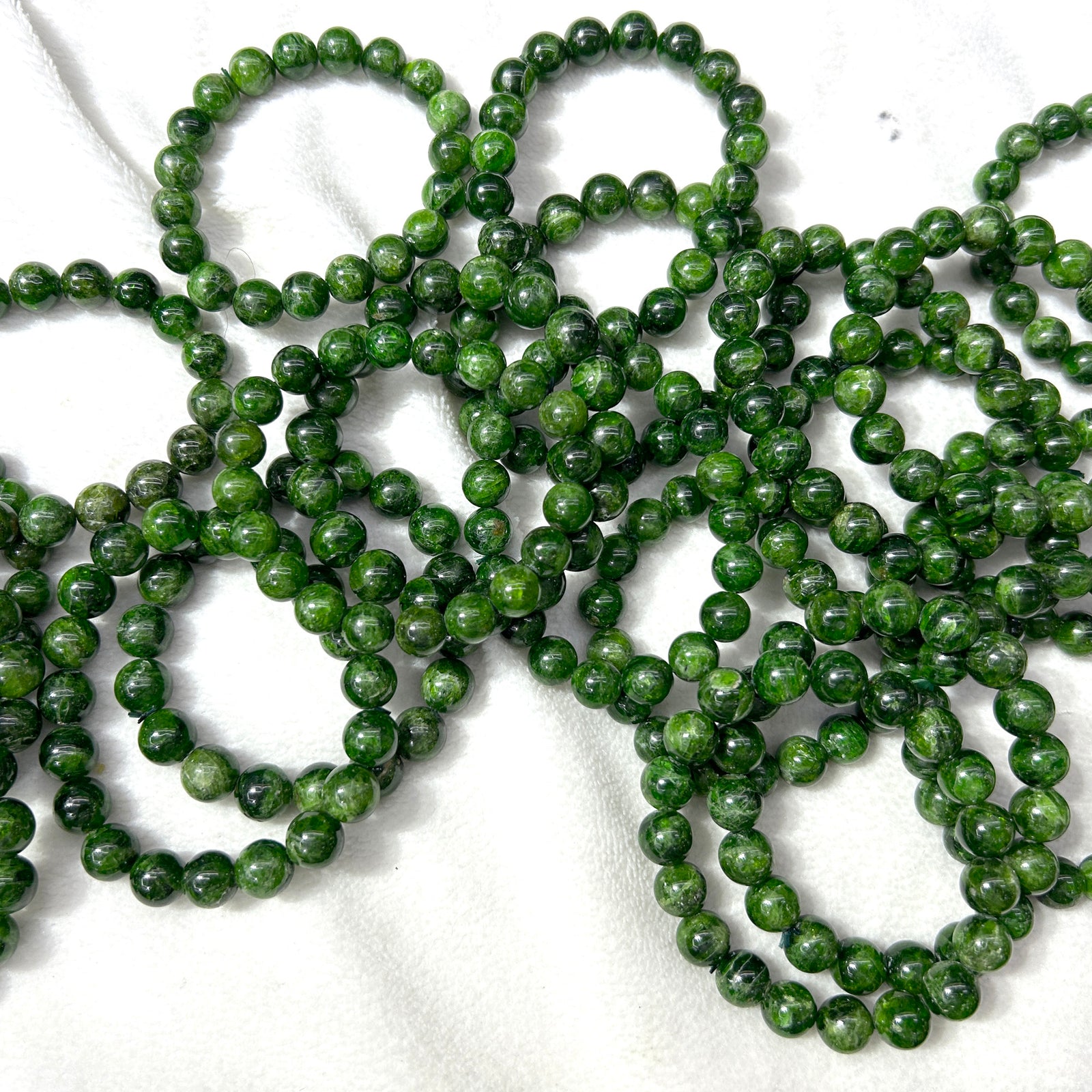 Sølv Obsidian Armbånd 8''