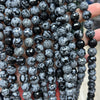 Snefnug Obsidian Facetperler 6mm 8mm 10mm 15''