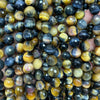 Blue Yellow Tiger Eye Faceted Beads 6mm 8mm 10mm 15''