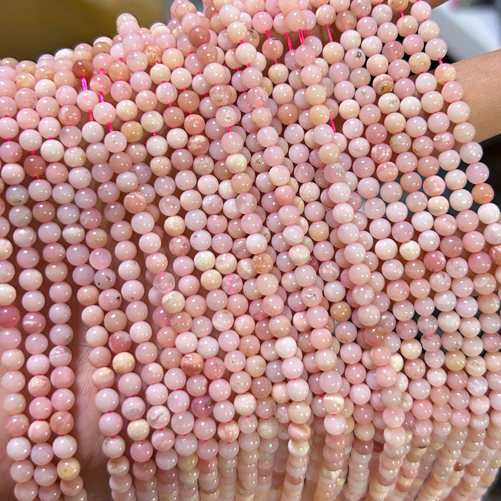 A Pink Opal Stone Beads 4mm 15''