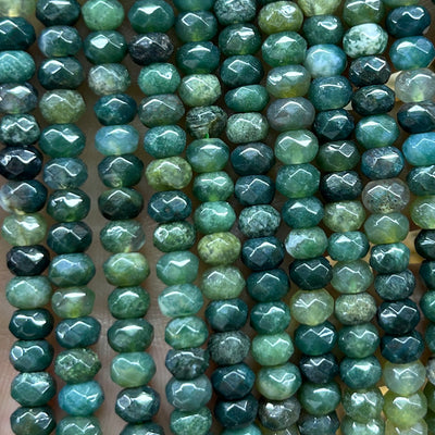 Perles rondelles en œil de tigre jaune, pierres précieuses naturelles, 4 x 6 mm, 5 x 8 mm, 38 cm