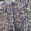Amethyst Rondelle Beads 15''