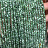 Green Spot Jasper Rondelle Beads 15''