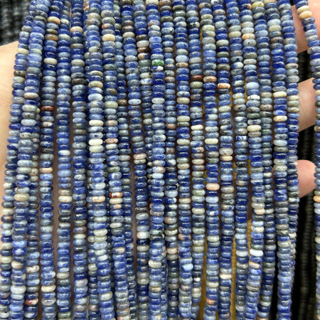 Sodalite Rondelle Beads 15''