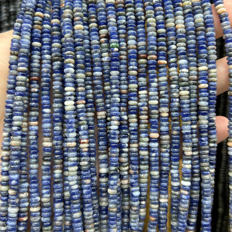 Sodalite Rondelle Beads 15''