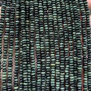 Kambaba Jasper Rondelle Beads 15''