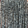 Black Labradorite Rondelle Beads 15''