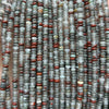 African Bloodstone Rondelle Beads 15''