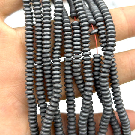 Perles rondelles en hématite 2x4mm 3x6mm 3x8mm 15''