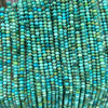Genuine Turquoise Rondelle Faceted Beads 15''