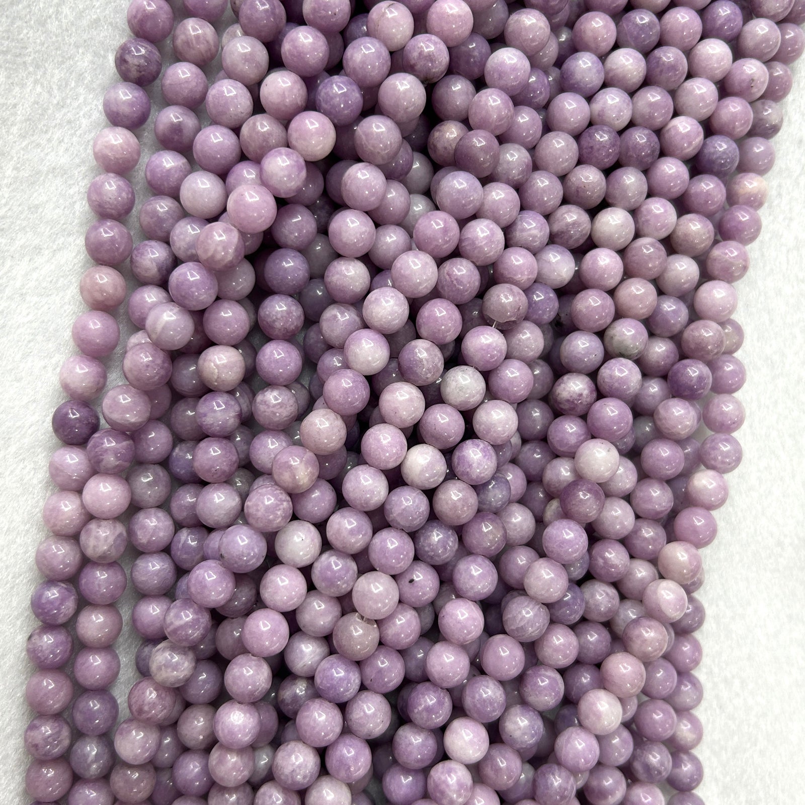 Light Lepidolite Beads 6mm 8mm 10mm 15''