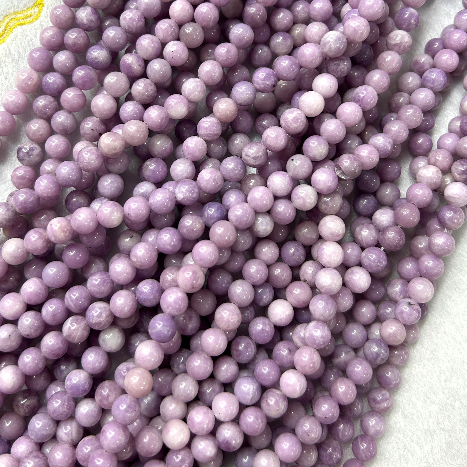 Light Lepidolite Beads 6mm 8mm 10mm 15''