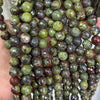 Dragon Bloodstone Faceted Beads 15''