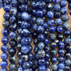 Sodalite Faceted Beads 6mm 8mm 10mm 15''