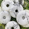 Howlite Donut Beads 30mm 40mm 50mm 1pc