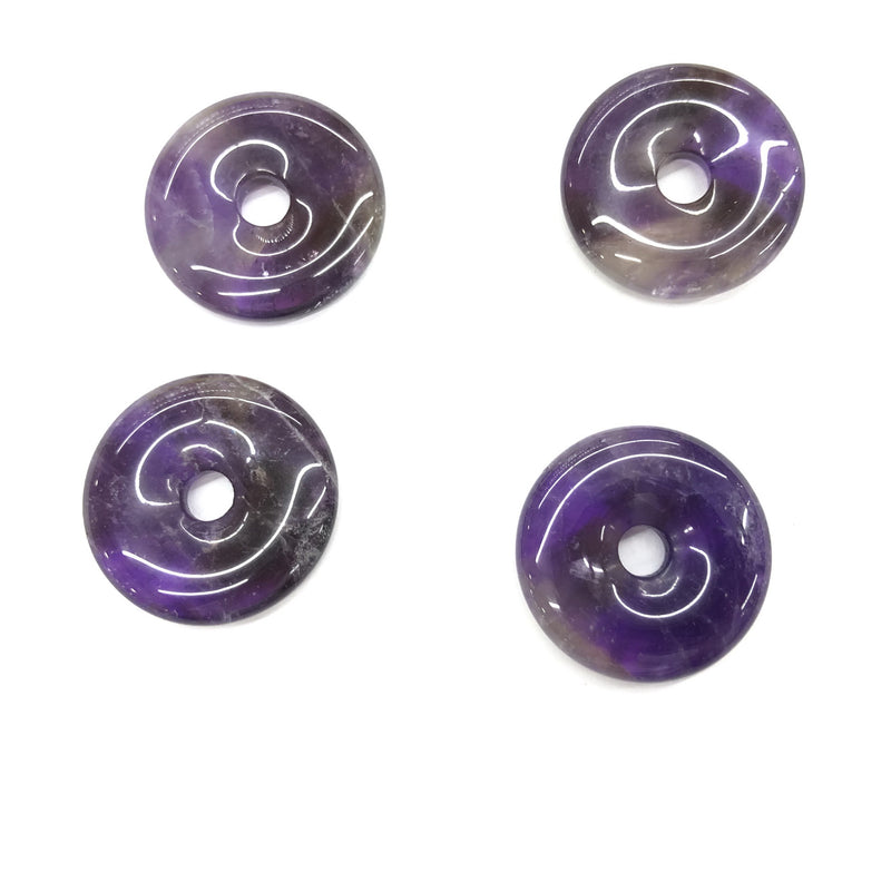 Amethyst Donut Beads 30mm 1pc