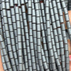 Perles en tube d'hématite 1x3mm 2x3mm 2x4mm 3x5mm 15''