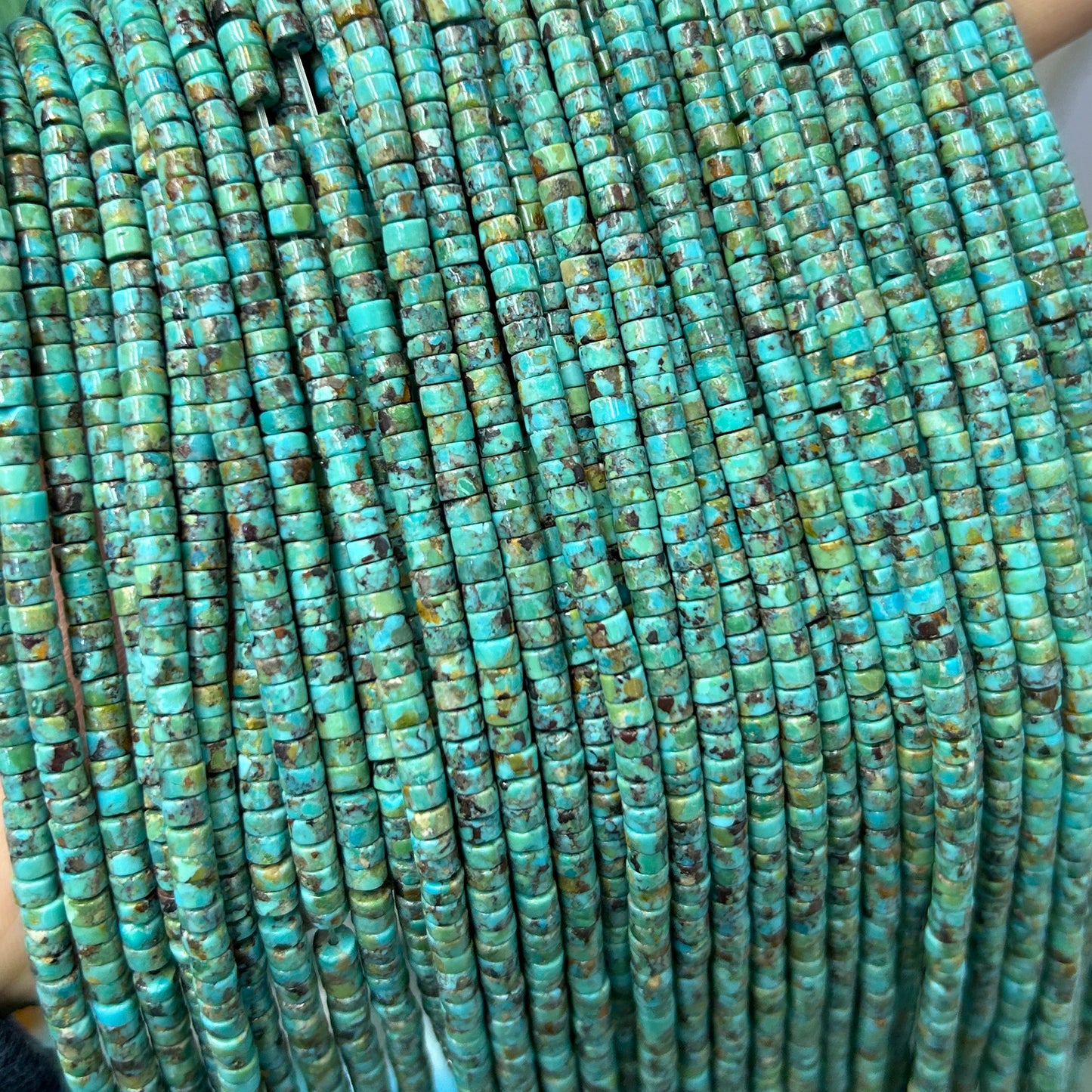 Genuine Turquoise Rondelle Beads 2mm 3mm 4mm