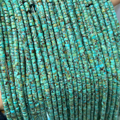 Genuine Turquoise Rondelle Beads 2mm 3mm 4mm
