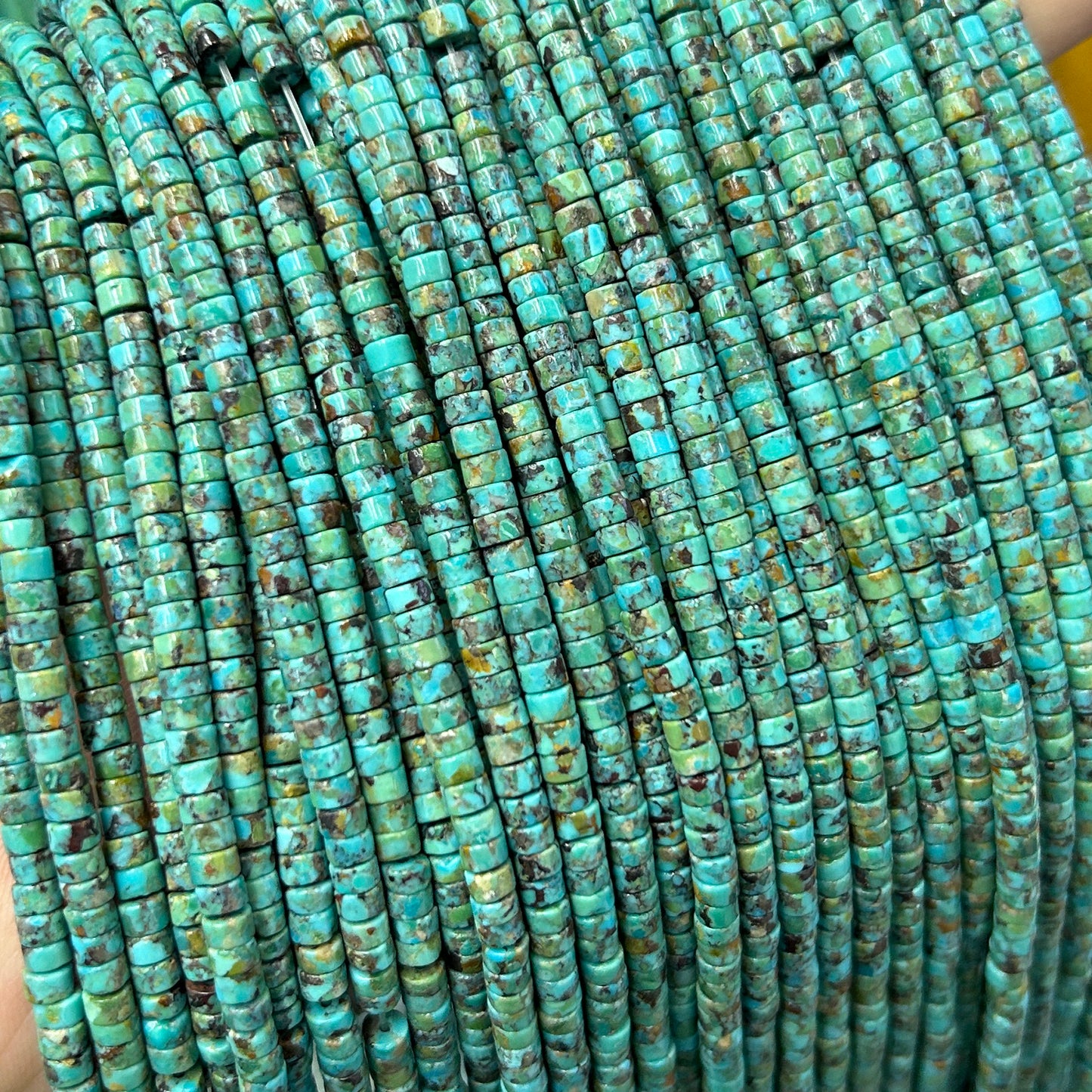 Genuine Turquoise Rondelle Beads 2mm 3mm 4mm