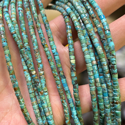 Genuine Turquoise Rondelle Beads 2mm 3mm 4mm