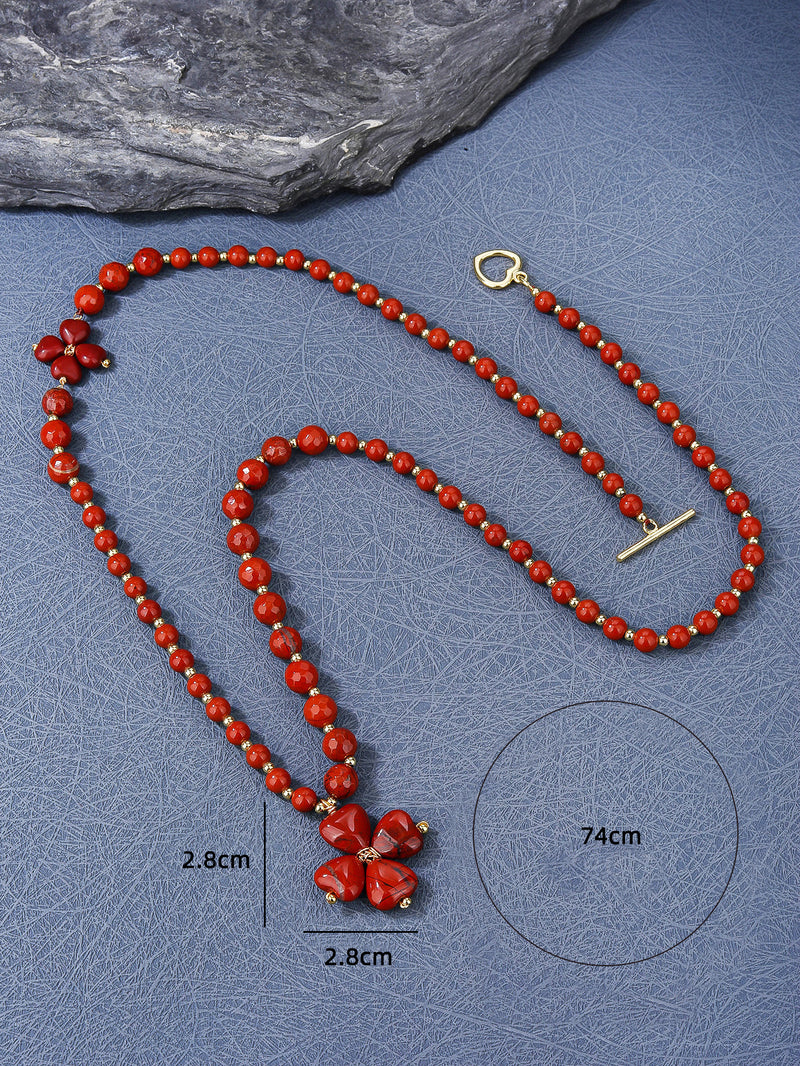 Red Jasper Pendant Necklaces