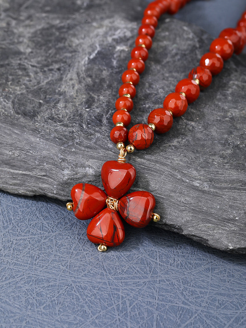 Red Jasper Pendant Necklaces