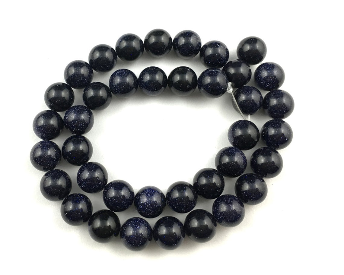 Blue Sandstone Beads 4mm 6mm 8mm 10mm 12mm 15''