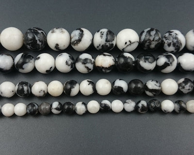 Black White Zebra Jasper Beads 4mm 6mm 8mm 10mm 12mm 15''