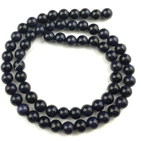 Blue Sandstone Beads 4mm 6mm 8mm 10mm 12mm 15''