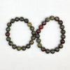 Bloodstone Armbånd Natursten Perler Armbånd 4mm 6mm 8mm 10mm 12mm 8''