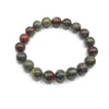 Bloodstone Armbånd Natursten Perler Armbånd 4mm 6mm 8mm 10mm 12mm 8''