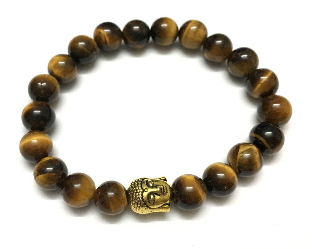 Stone Beads Bracelet 8mm 7''