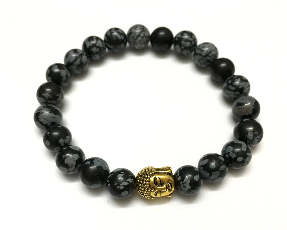 Stone Beads Bracelet 8mm 7''