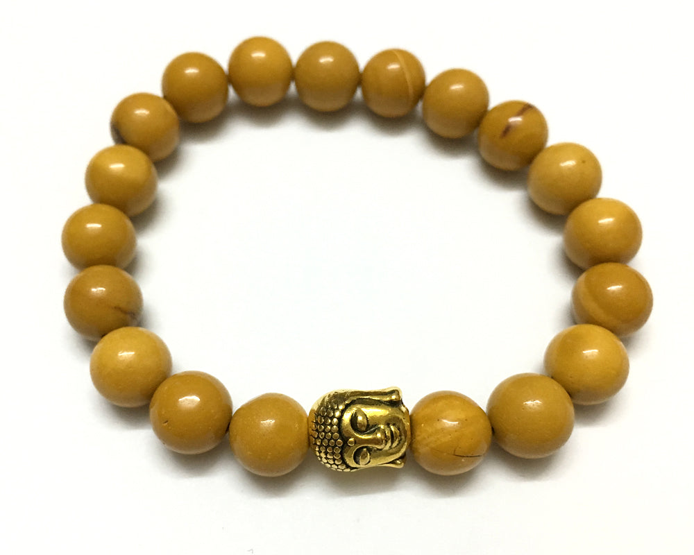 Stone Beads Bracelet 8mm 7''