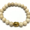 Stone Beads Bracelet 8mm 7''