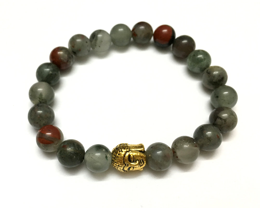 Stone Beads Bracelet 8mm 7''